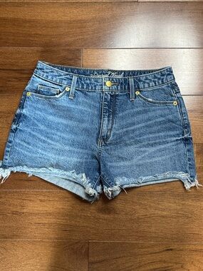 UNIVERSAL THREAD High-Rise Shortie Blue Denim Cutoff Shorts